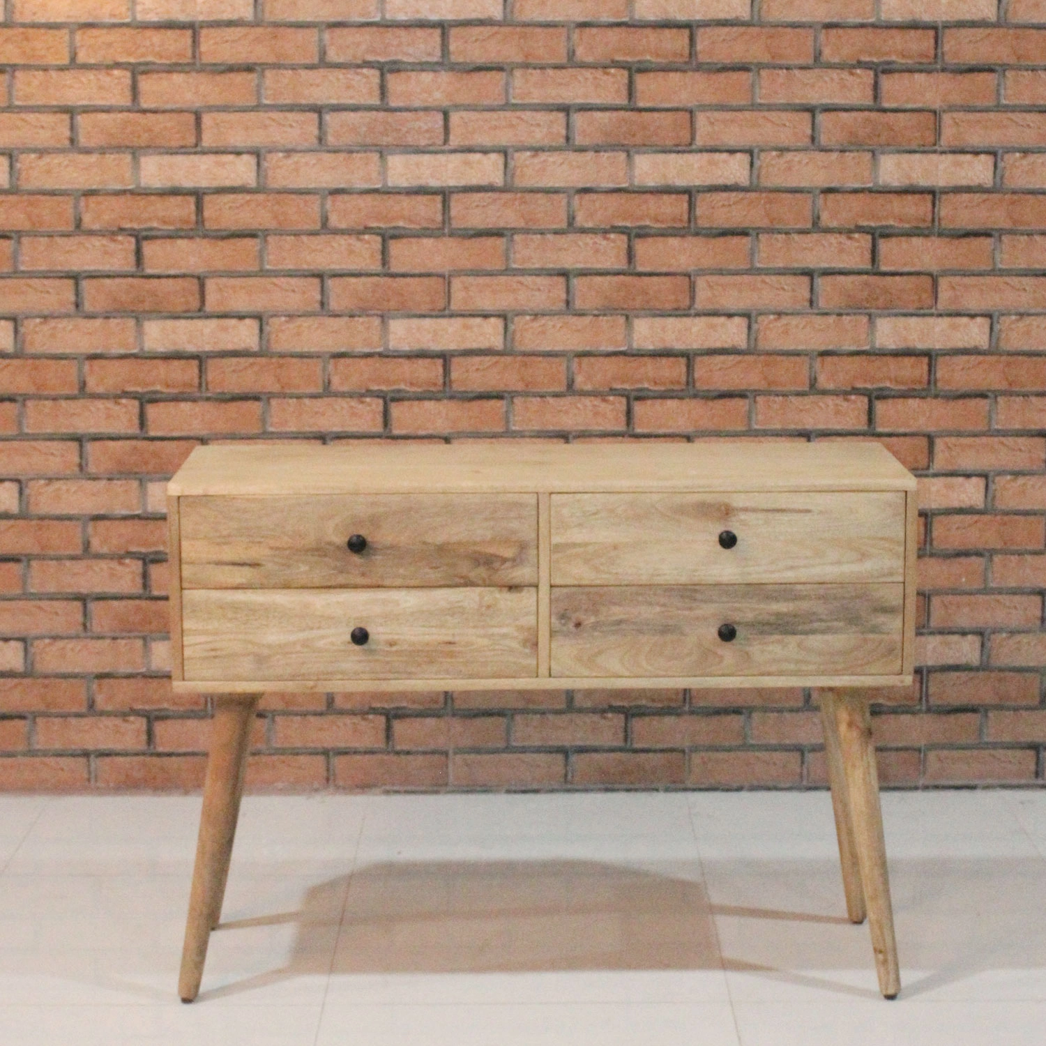 Mango Wood Console Table with 4 Drawer (KD) - popular handicrafts