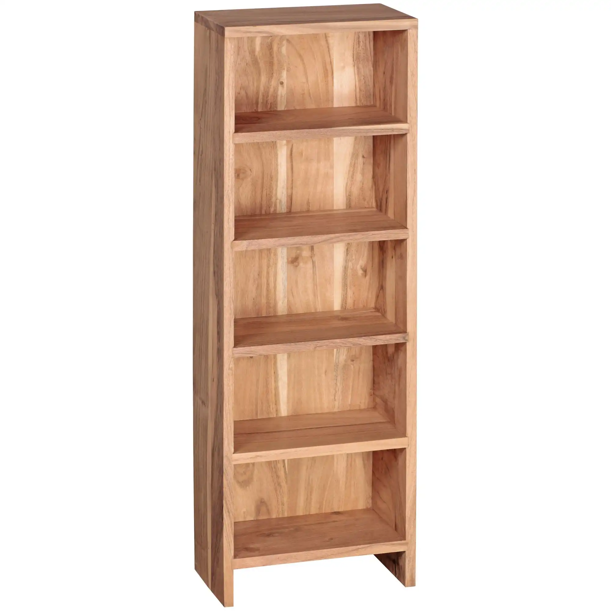 Acacia Wood MUMBAI Bookshelf with 5 Racks - popular handicrafts