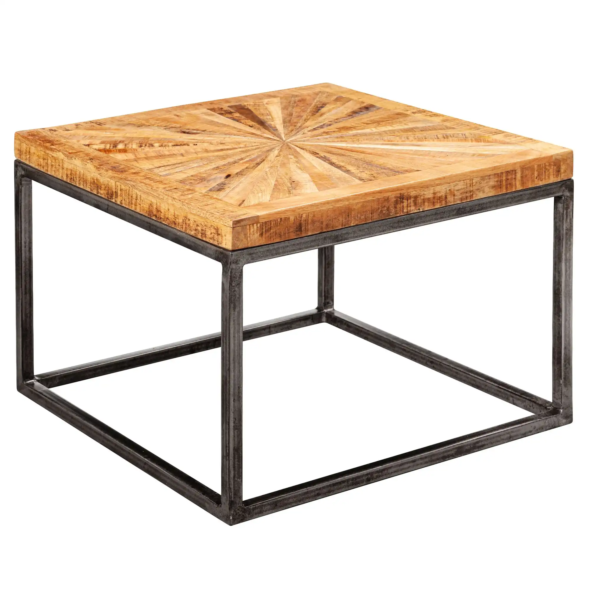 Iron & Mango Wood Industrial Star Coffee Tabe - popular handicrafts