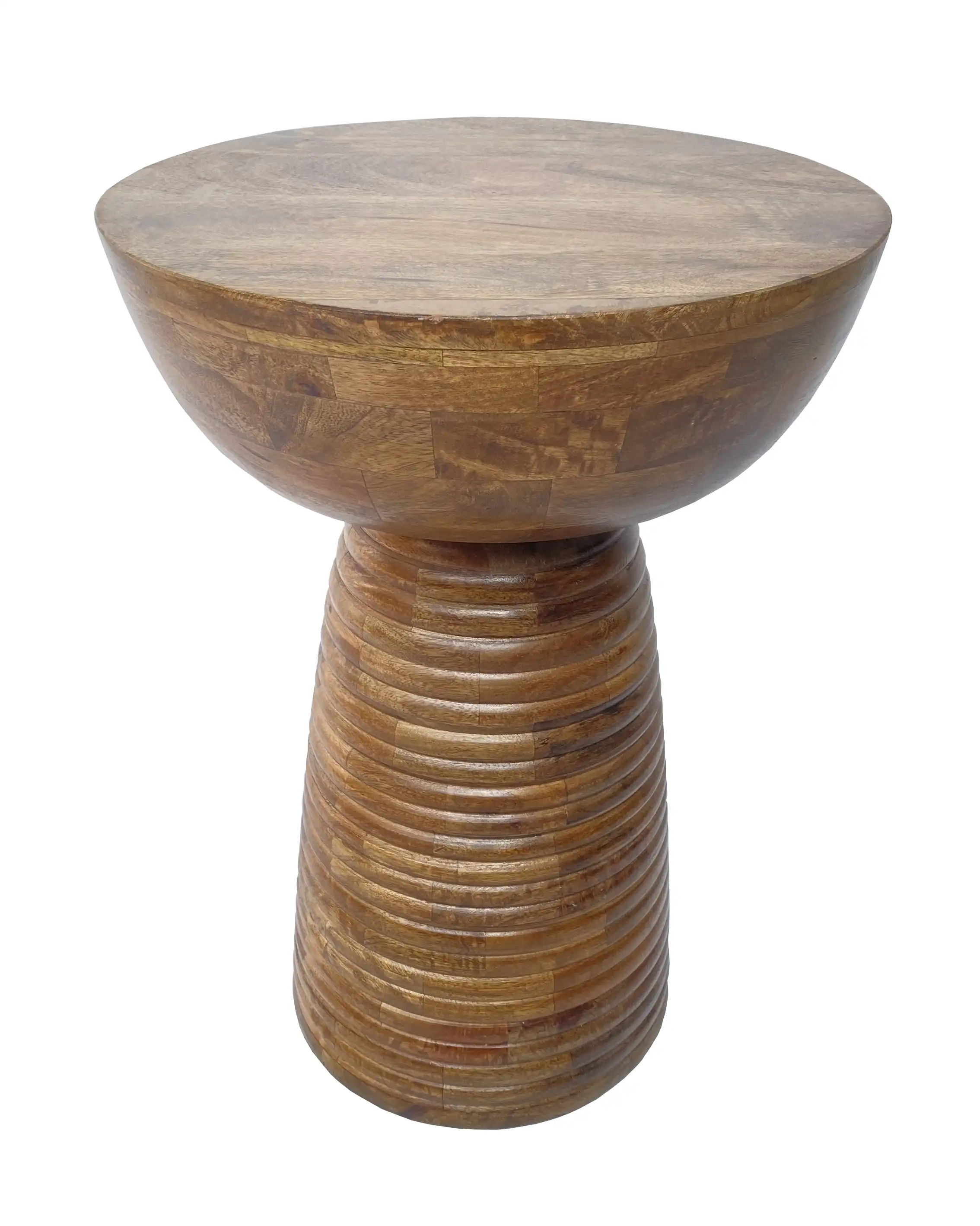 Wooden Hand Carved Side Table / Accent Table - popular handicrafts