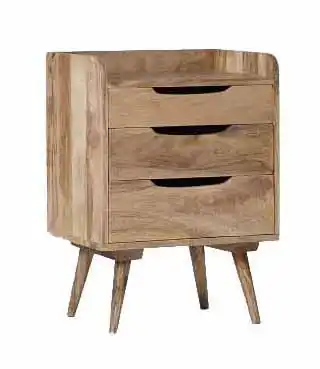 Wooden Side Table with 3 Drawers (KD)
Leg : 20 cm. - popular handicrafts